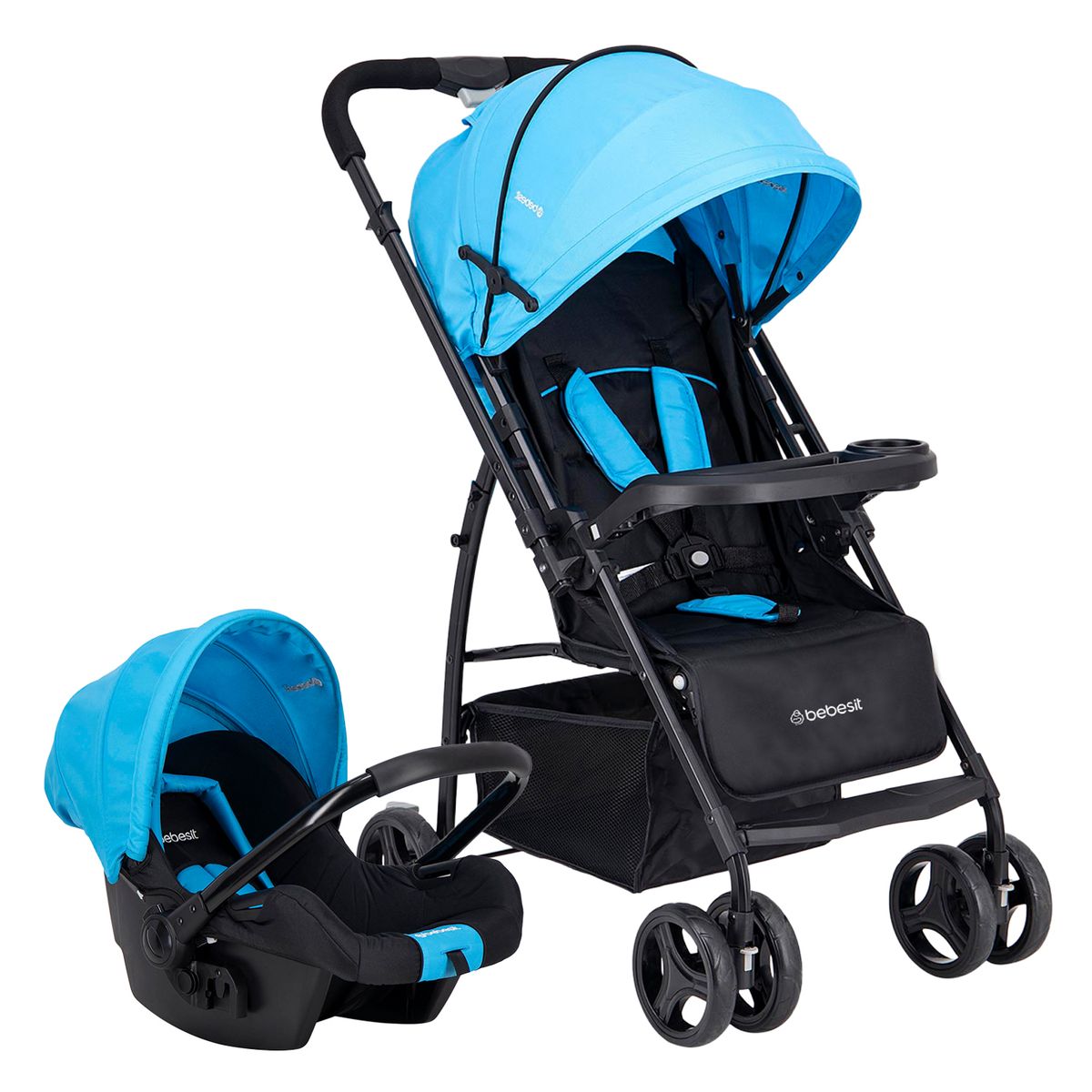 BEBESIT - Coche Travel System Go Lite Azul Bebesit