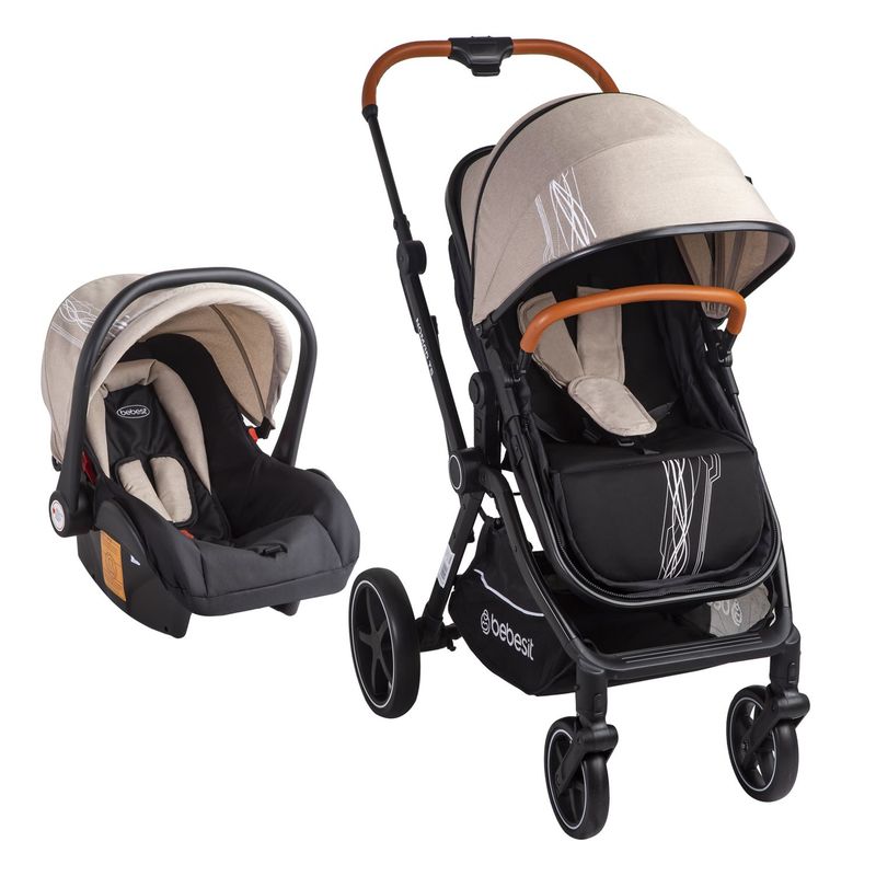 BEBESIT - Coche Travel System Nomad Beige Bebesit