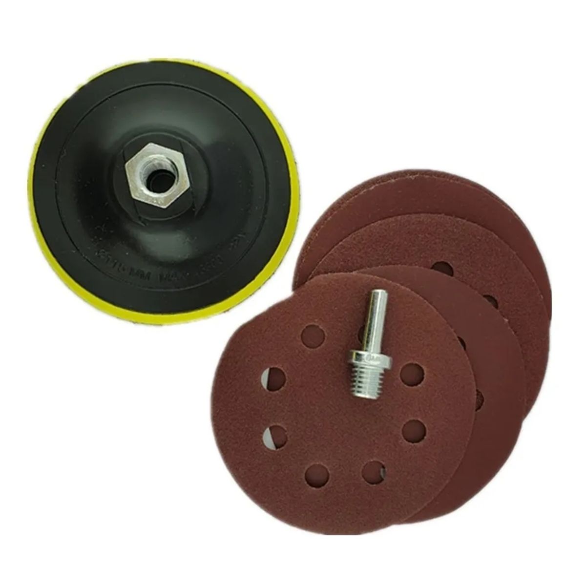 MAKAWA - Kit Accesorios Para Pulir 115mm 4 1/2 Con Adaptador Makawa
