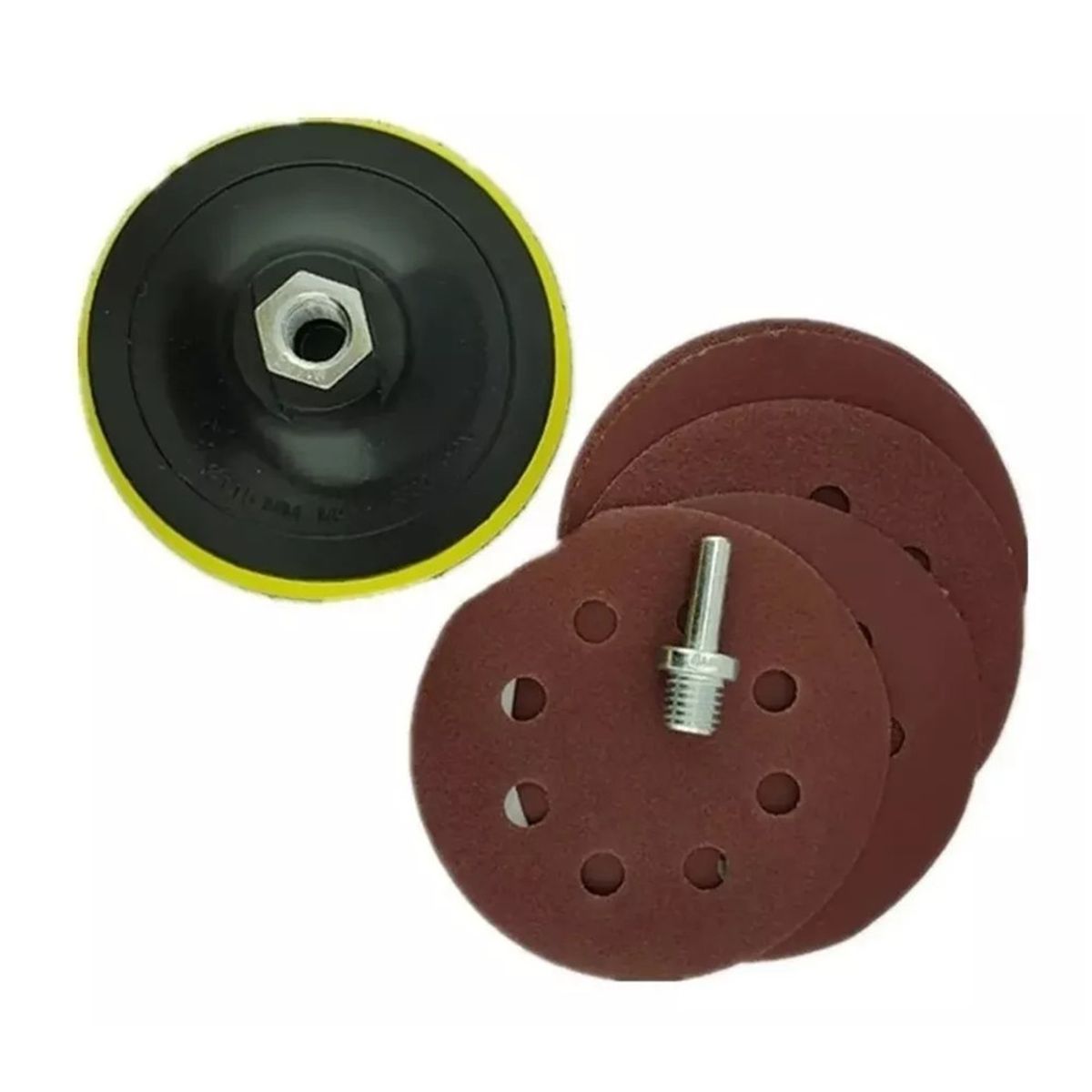 GENERICO - Kit Accesorios Para Pulir 115mm 4 1/2 Con Adaptador Toolmak