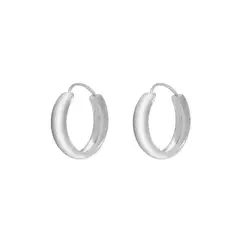 GENERICO - Aros Argolla Lisa Bote Plata 925