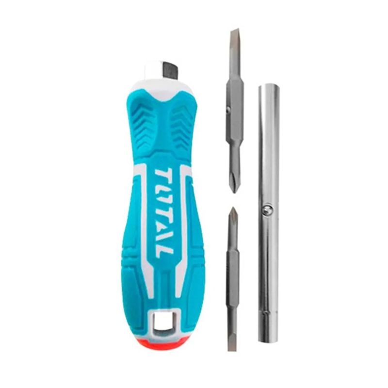 TOTAL TOOLS - Juego Destornillador Puntas 6 En 1