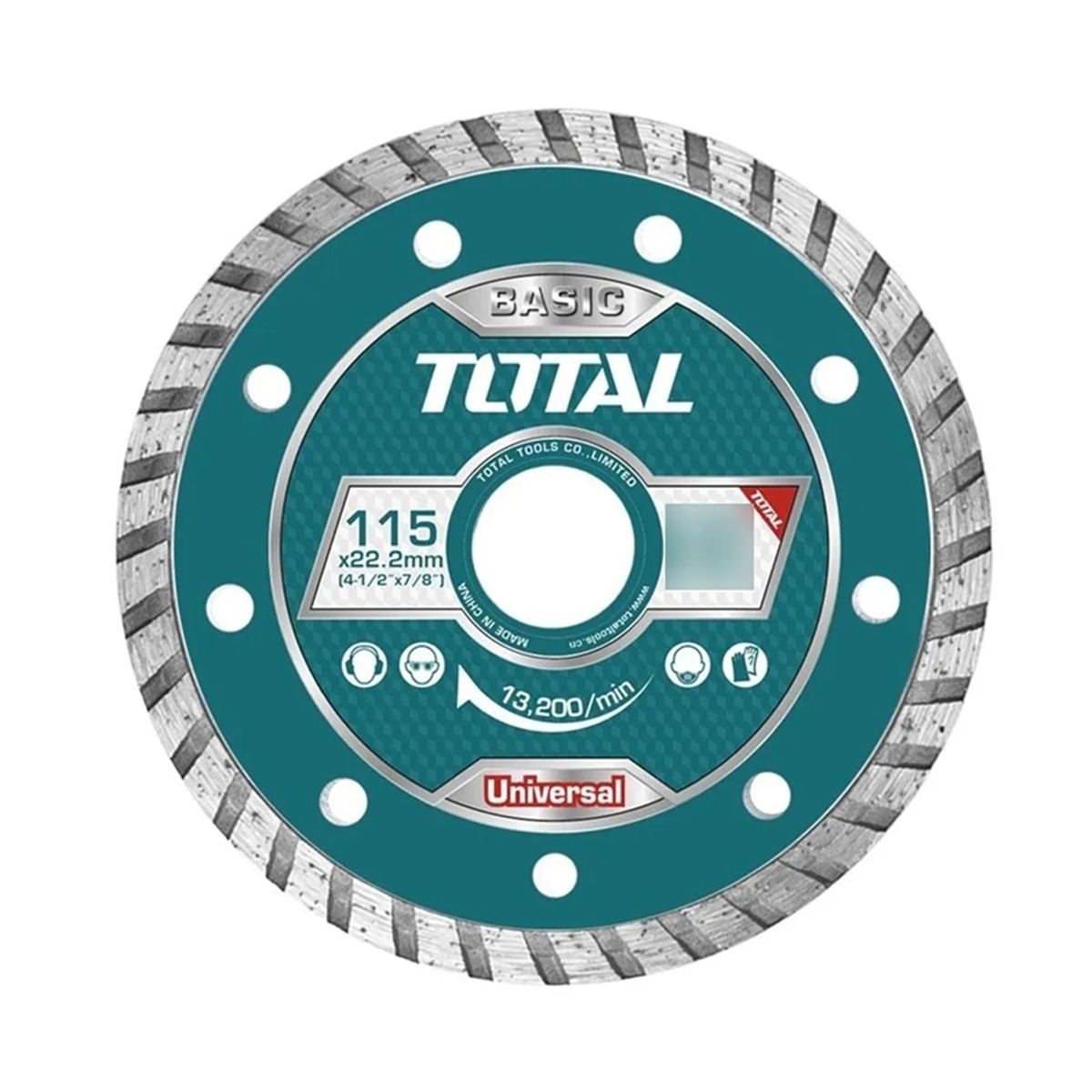 TOTAL TOOLS - Disco De Corte Diamantado Turbo 4 1/2 115mm