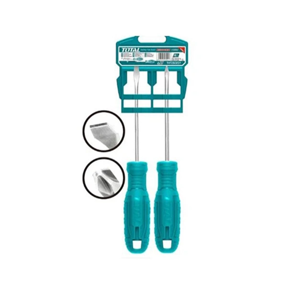 TOTAL TOOLS - Kit Juego Destornilladores 2 Piezas Total Thtdc250201