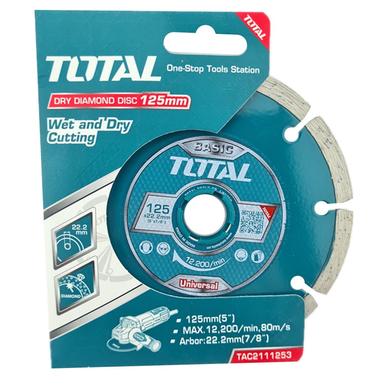 TOTAL TOOLS - Disco Diamantado Segmentado 5 125mm Total Tac2111253