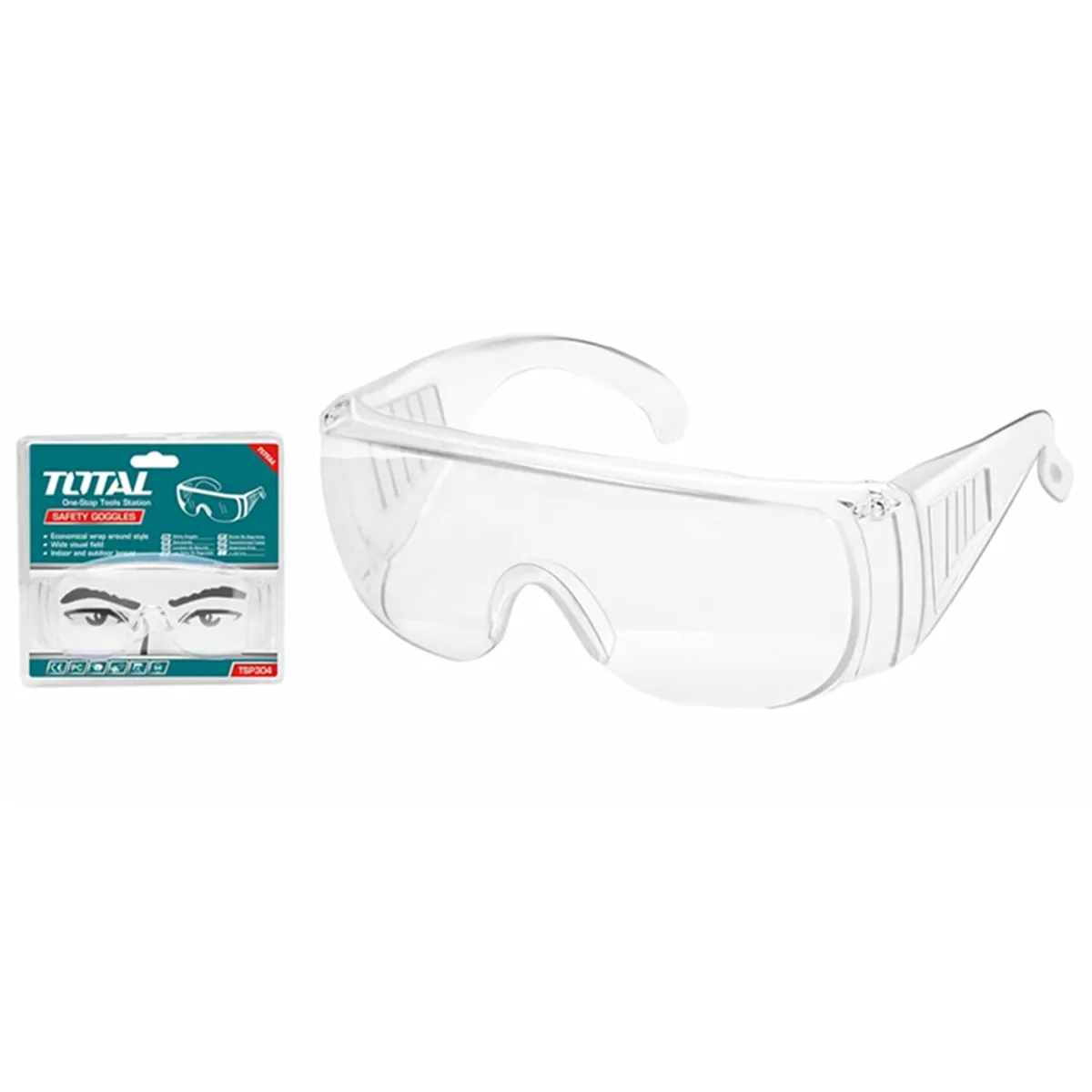 Antiparras Lentes Seguridad Claro Transparente Total Tsp304, marca TOTAL TOOLS - Foto 2