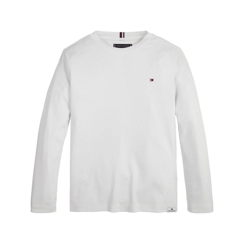 TOMMY HILFIGER - Polera Essential Organic Cotton Blanco Tommy Hilfiger