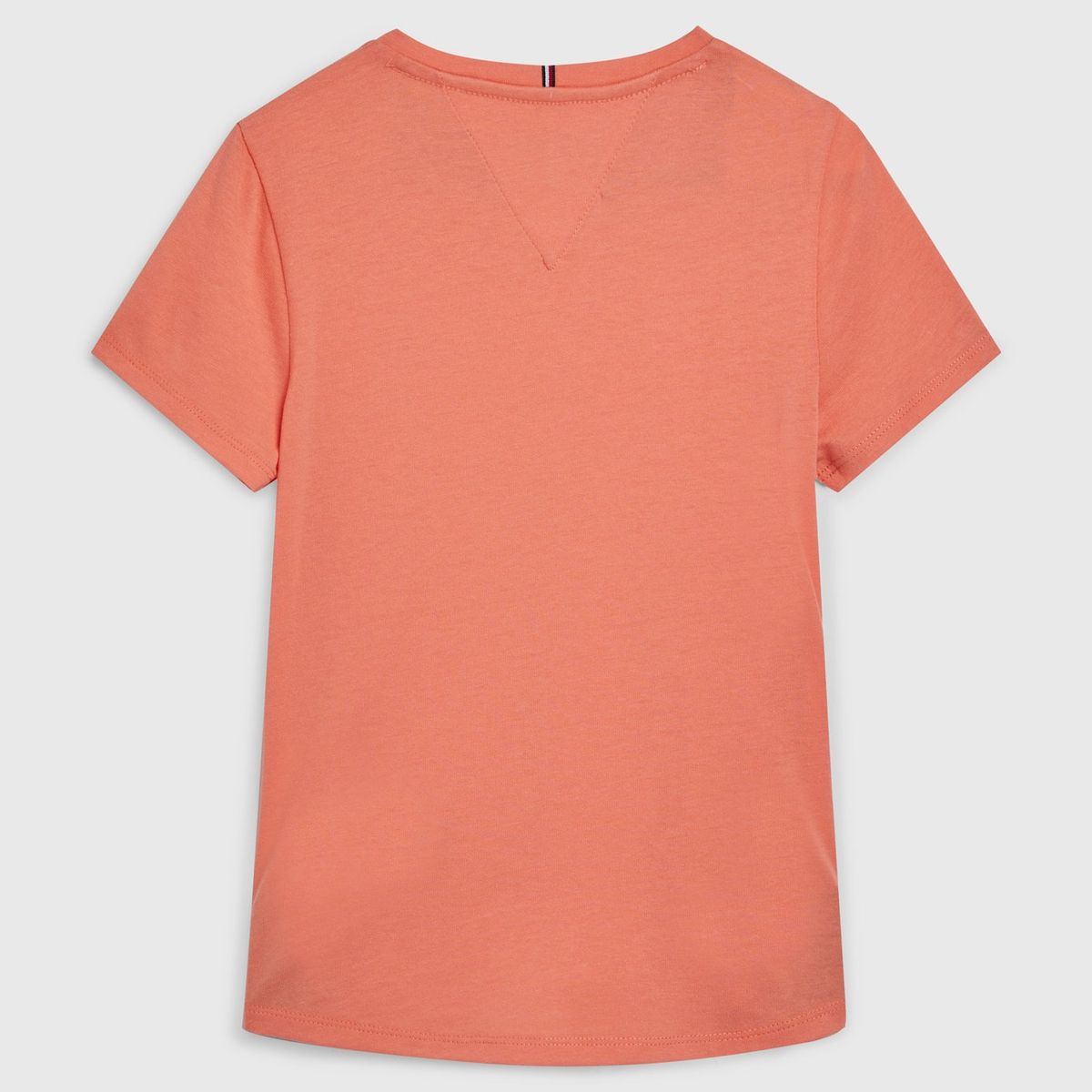 TOMMY HILFIGER - Polera Essential De Algodón Coral Tommy Hilfiger