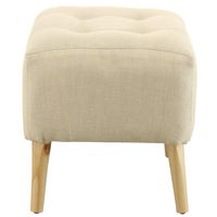 Pouf Alemania Crudo Amalfi 42x42x43 cm Máxima Design