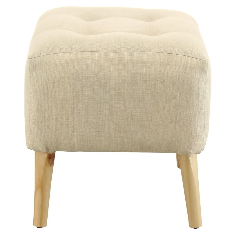 GENERICO - Pouf Alemania Crudo Amalfi 42x42x43 cm Máxima Design
