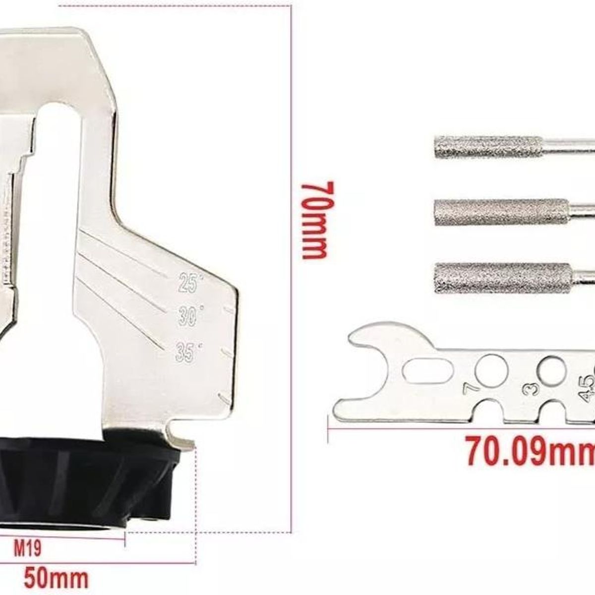 KUANGYE - Kit Afilado Motosierra Afilador Cadena Amoladora Guías.