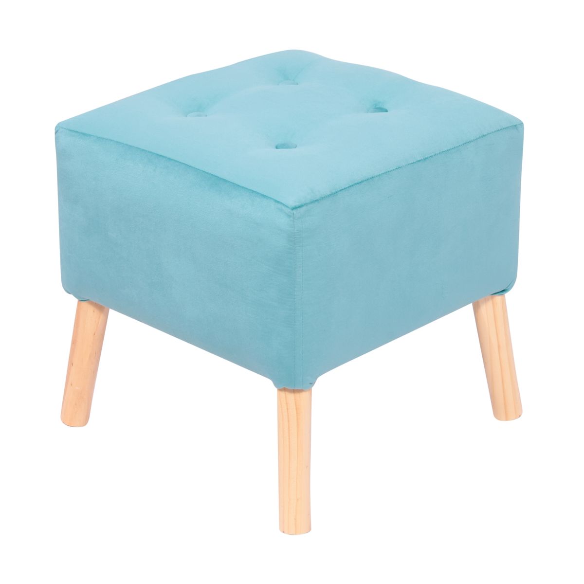 GENERICO - Pouf Alemania Calipso Felpa 42x42x43 cm Máxima Design.