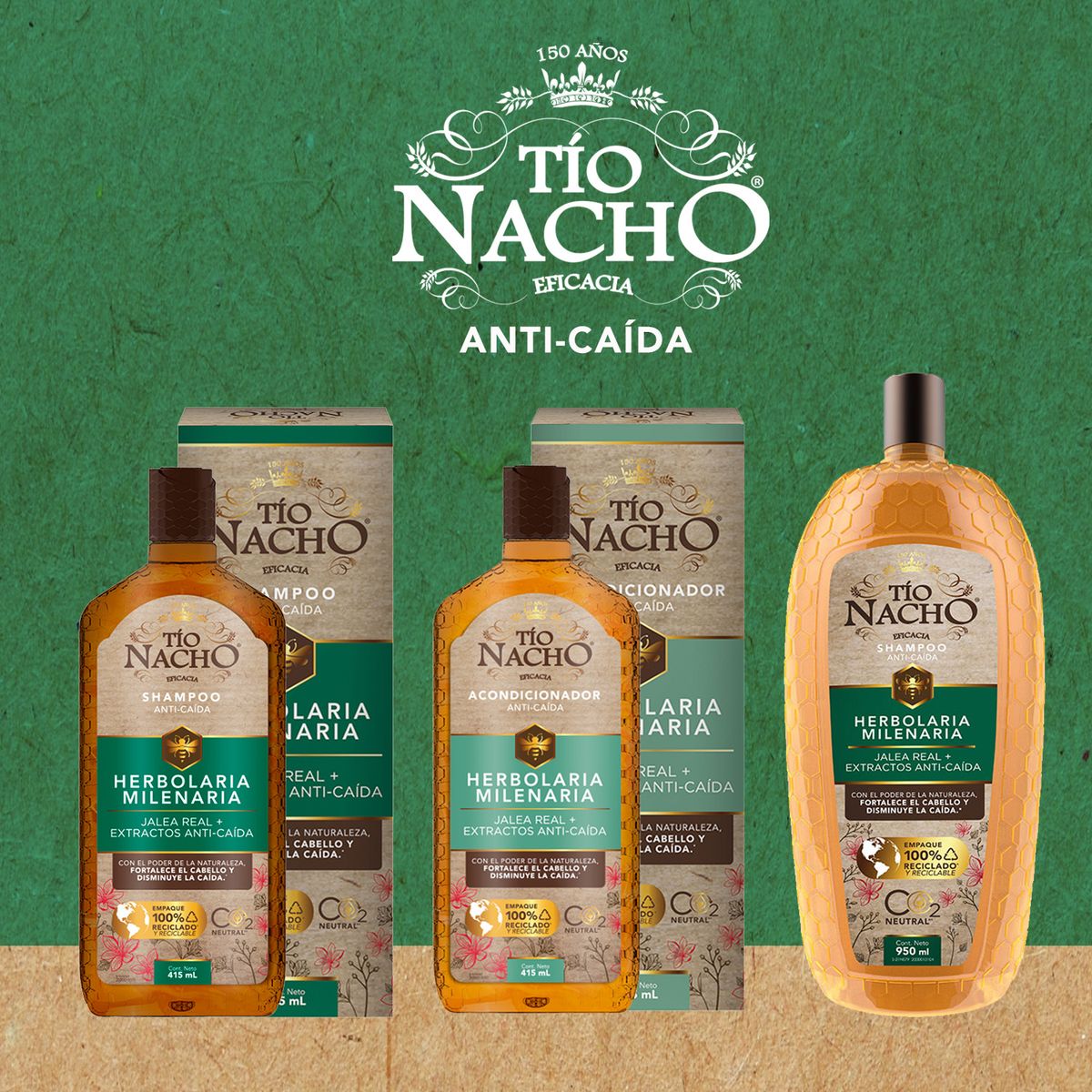 TIO NACHO - Shampoo Tío Nacho Herbolaria 950 ML