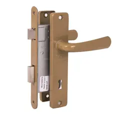 POLI - Cerradura Embutida Clásica B40 Dormitorio Bronce