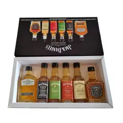 JACK DANIELS - Colección Completa 6 Miniaturas Whisky Caja