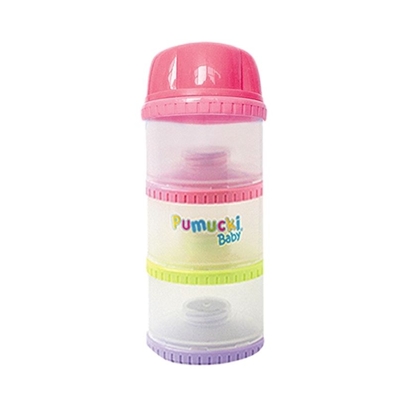 PUMUCKI - Envase Para Leche 3 Niveles Rosado Pumucki