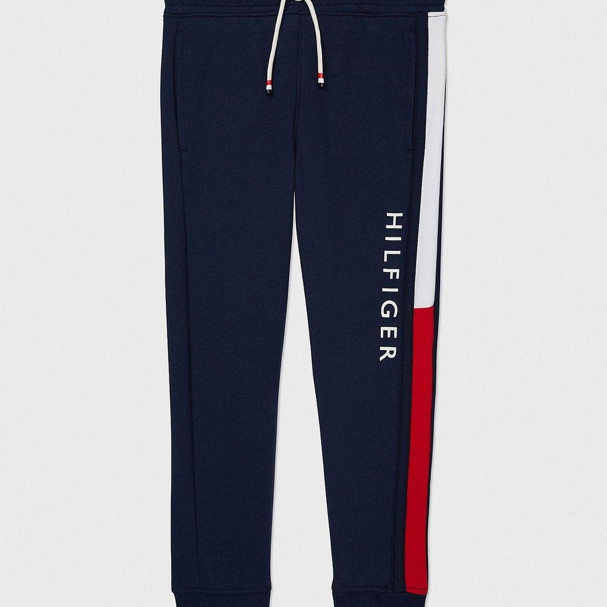 TOMMY HILFIGER - Joggers Adaptive Stripe Logo Azul Tommy Hilfiger