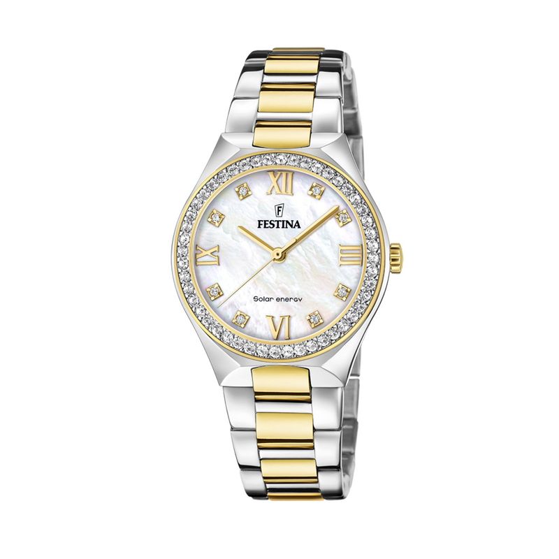 FESTINA - Reloj F20659/1 Festina Crema Mujer Solar Energy