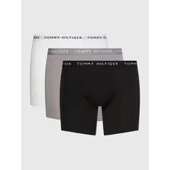 TOMMY HILFIGER - Pack De 3 Bóxers Waistband Logo Negro