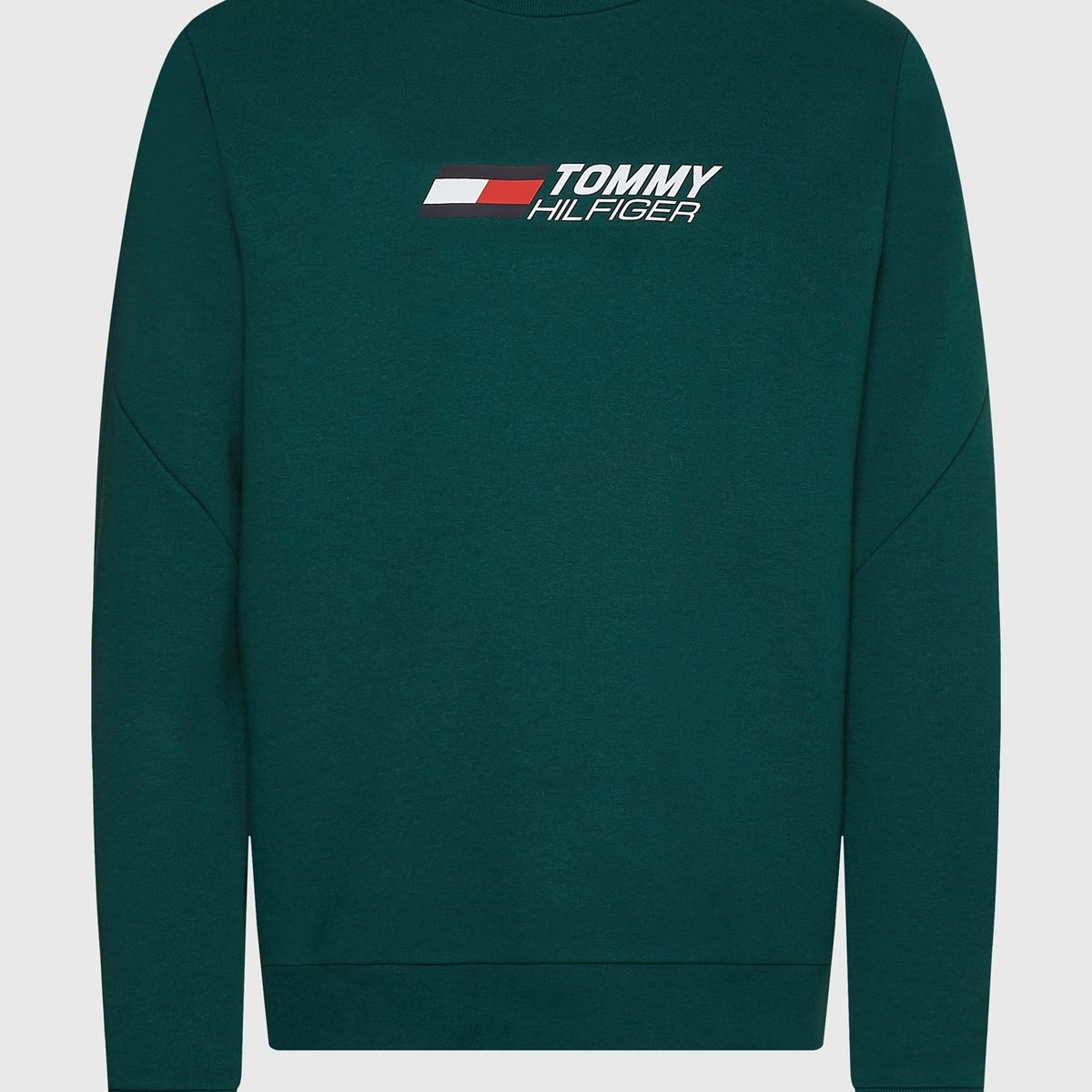 TOMMY HILFIGER - Polerón Sport Essential Verde Tommy Hilfiger