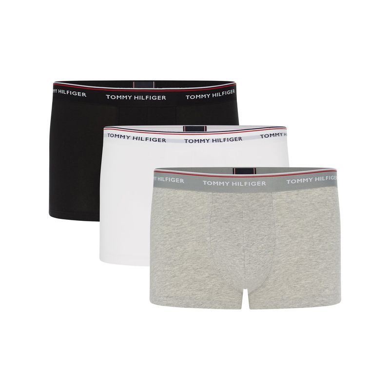 TOMMY HILFIGER - Pack De 3 Calzoncillos Trunk Premium Stretch Gris Tommy Hilfiger