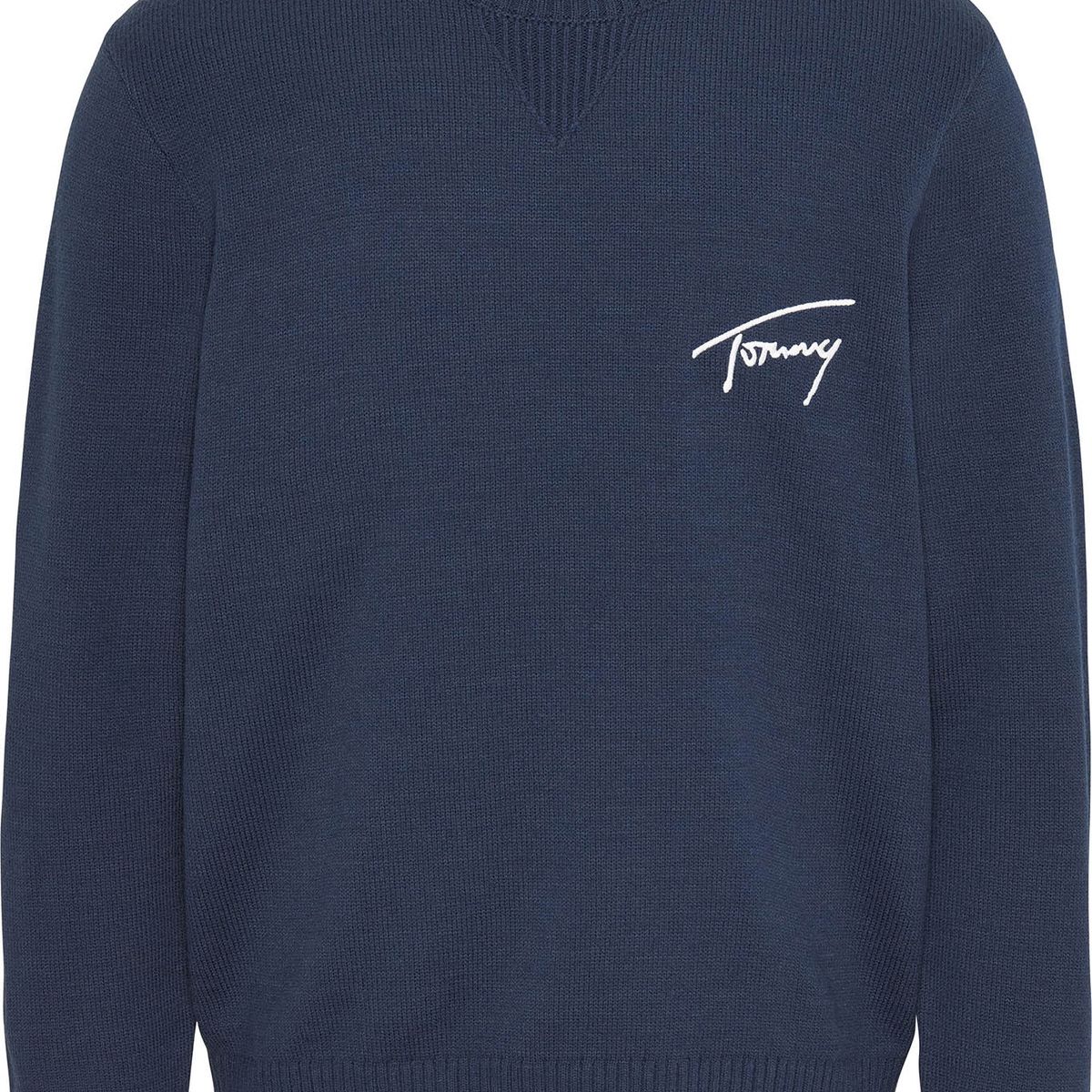 TOMMY HILFIGER - Sweater Logo Signature Azul Hombre