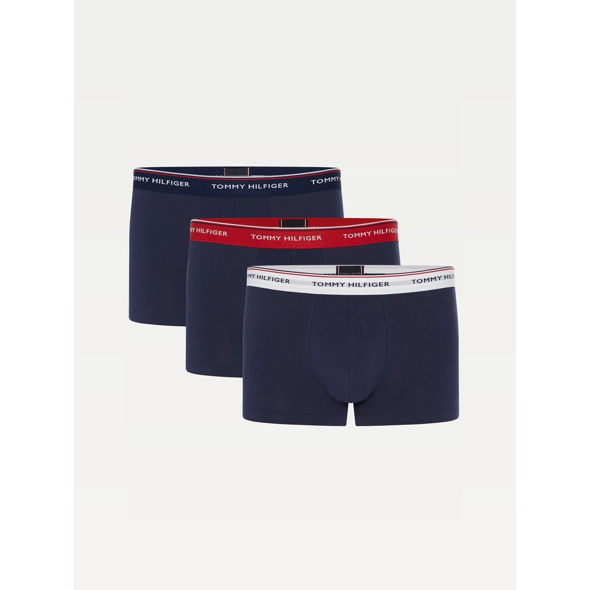 TOMMY HILFIGER - Pack De 3 Calzoncillos Trunk Premium Stretch Azul Hombre