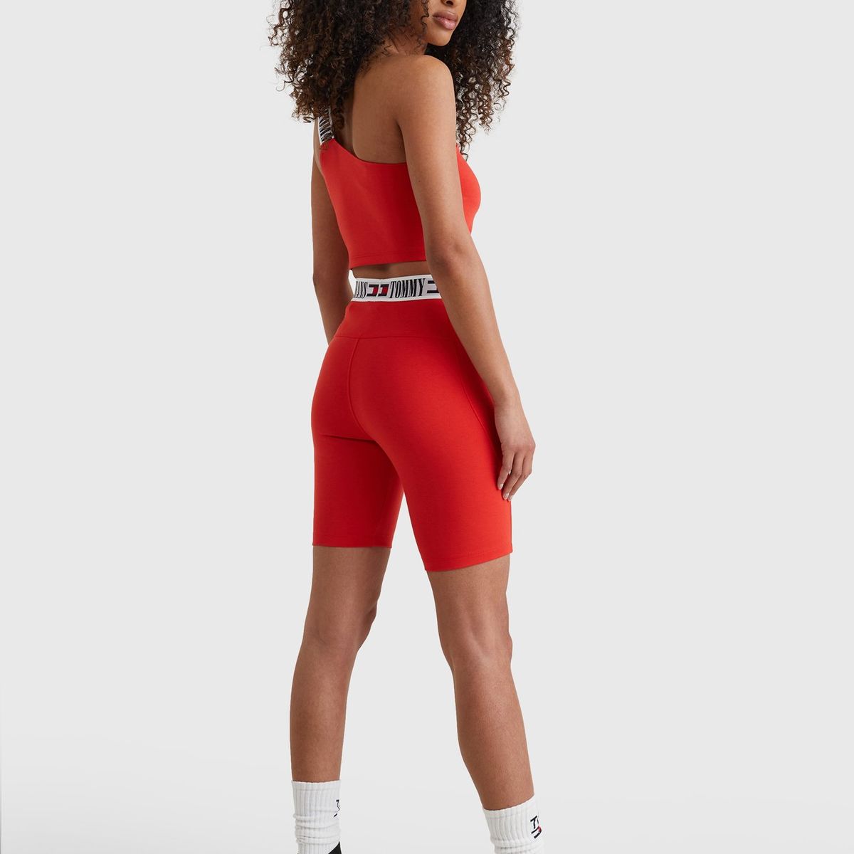 TOMMY HILFIGER - Calzas Pop Con Logo Rojo Tommy Hilfiger