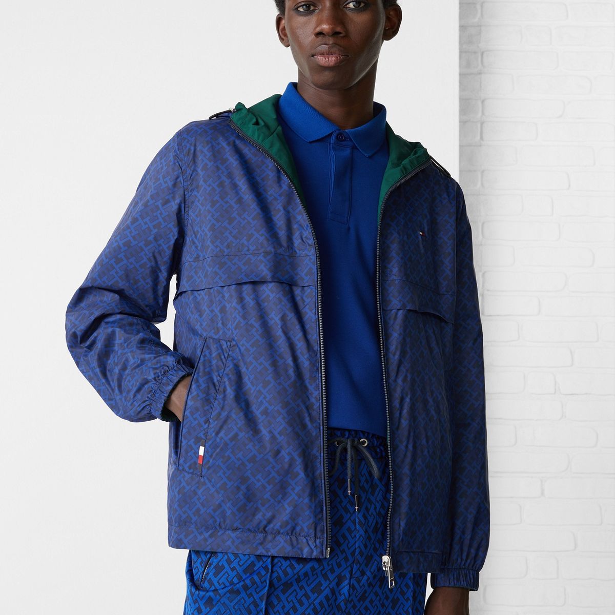 TOMMY HILFIGER - Chaqueta Monogram Reversible Azul Tommy Hilfiger