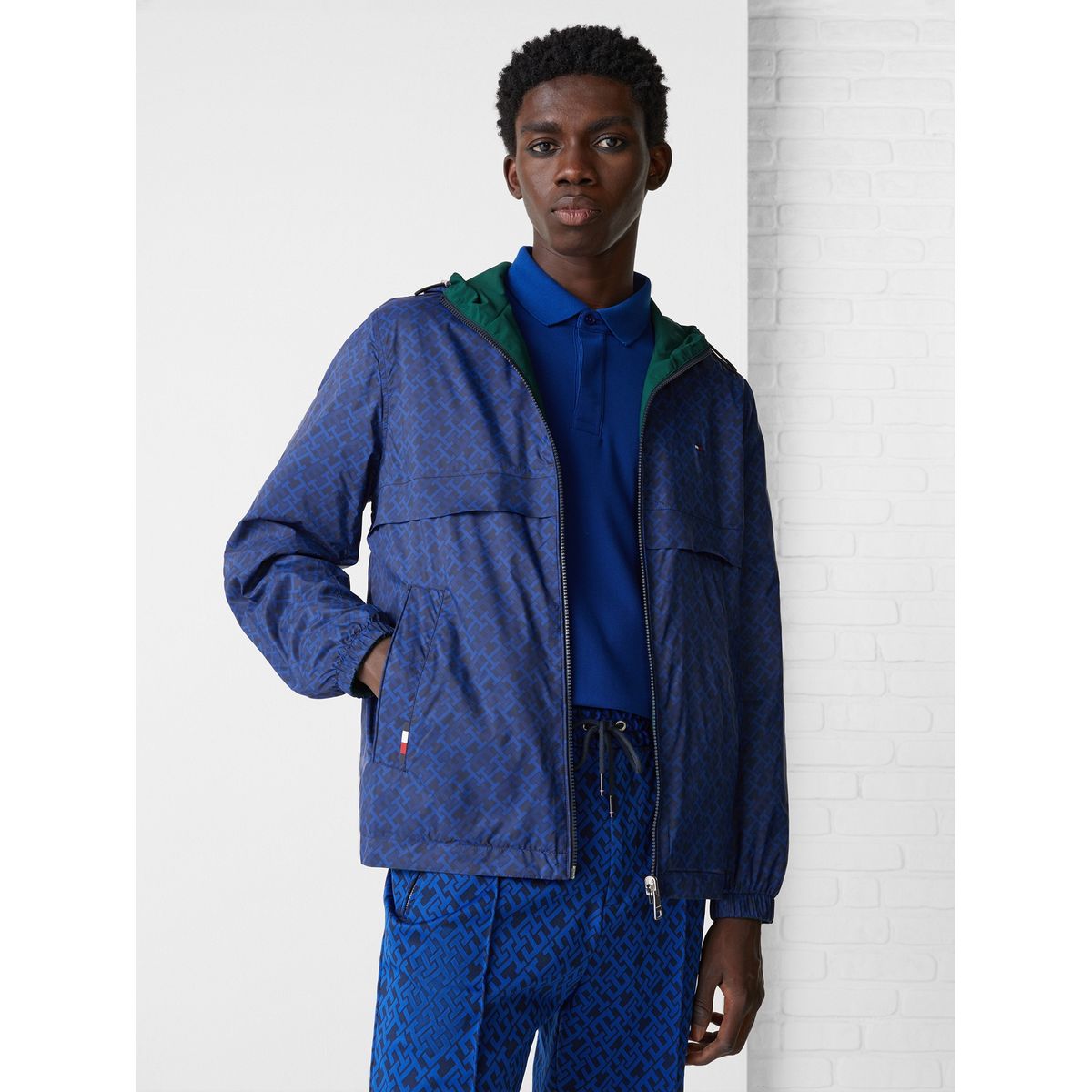 TOMMY HILFIGER - Chaqueta Monogram Reversible Azul Tommy Hilfiger