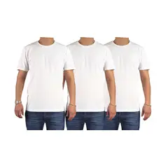 LIKE SHOP - Pack 3 Poleras Para Estampar Algodón Manga Corta Hombre
