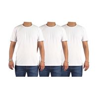 Pack 3 Poleras Para Estampar Algodón Manga Corta Hombre 001