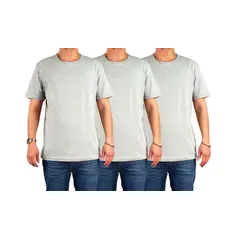 LOOK SHOP - Pack 3 Poleras Para Estampar Algodón Manga Corta Hombre 001