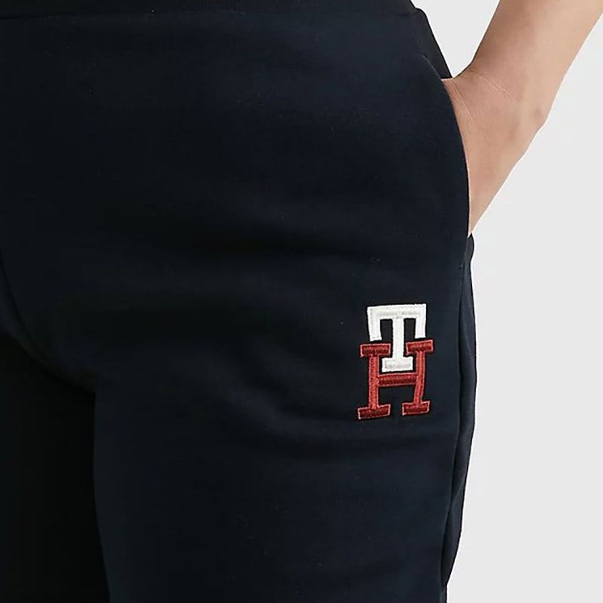 TOMMY HILFIGER - Joggers Curve Monogram Logo Azul Tommy Hilfiger