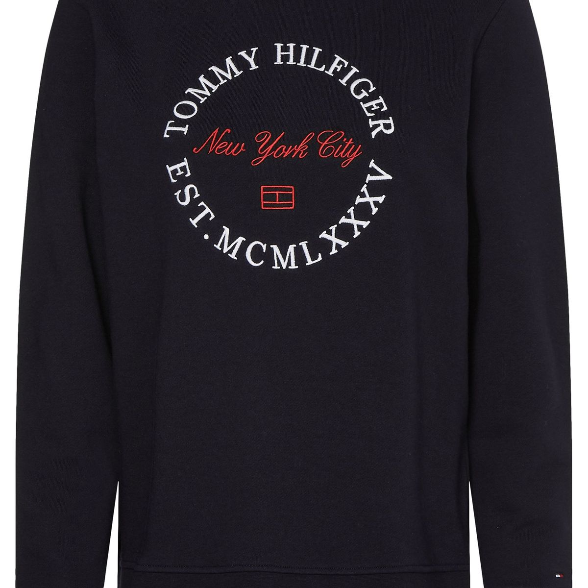 TOMMY HILFIGER - Polerón Circle Logo Azul Tommy Hilfiger