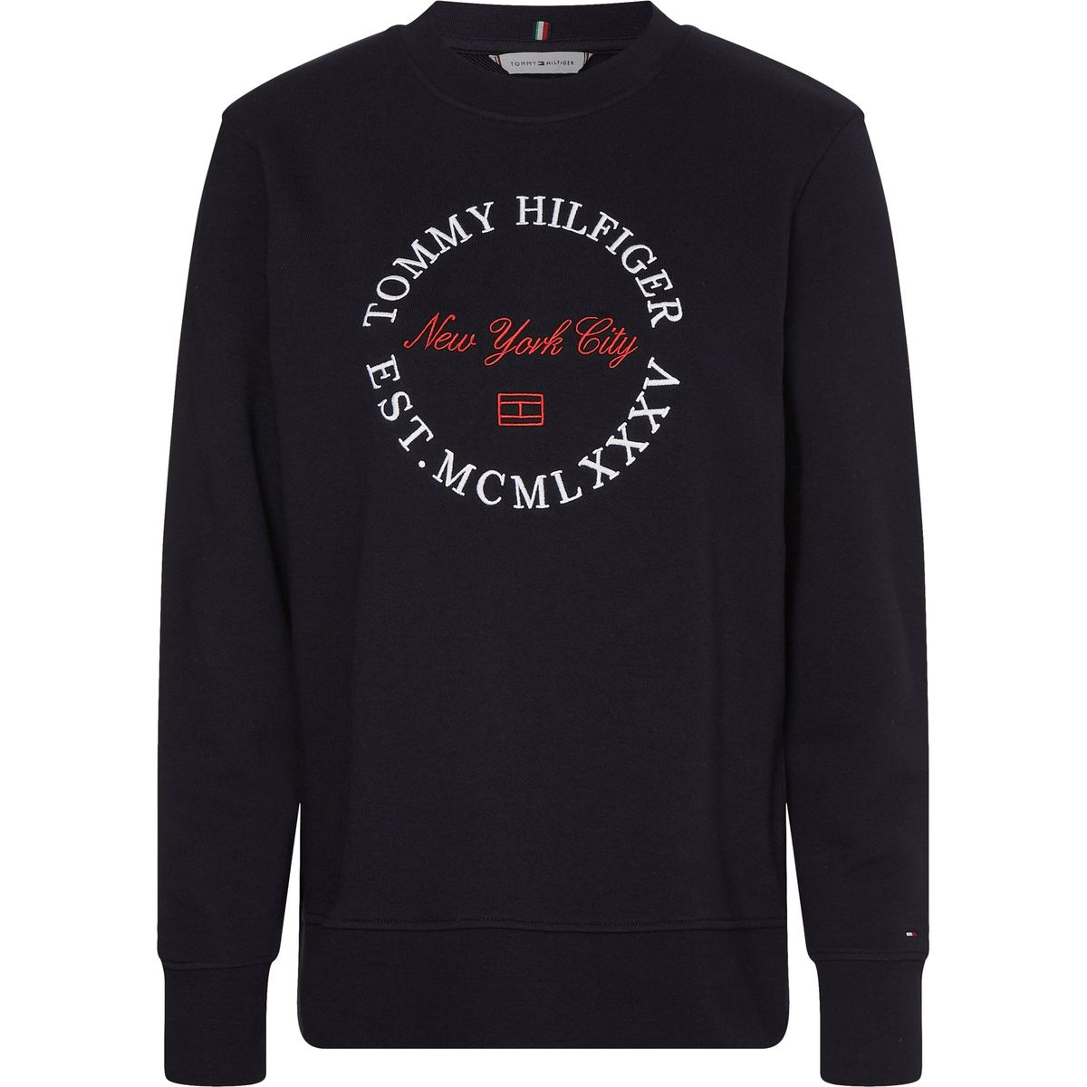 TOMMY HILFIGER - Polerón Circle Logo Azul Tommy Hilfiger
