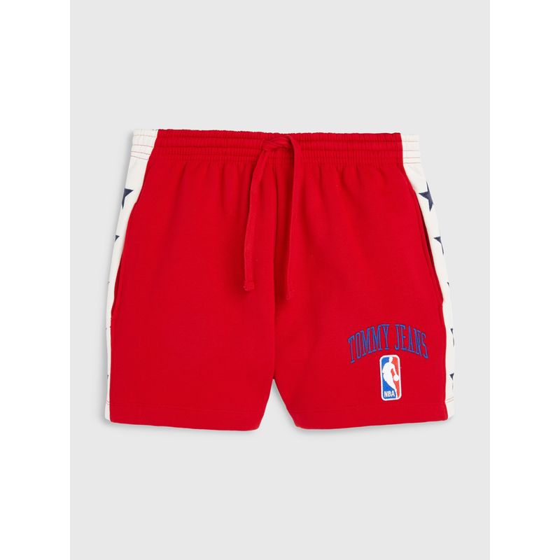 TOMMY HILFIGER - Short Tjw & Nba Logo Rojo Tommy Jeans