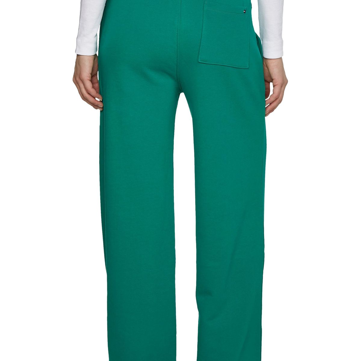 TOMMY HILFIGER - Pantalón Jogger Straight Con Logo Verde Tommy Hilfiger