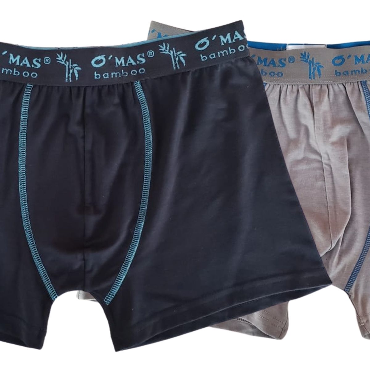 LOOK SHOP - Pack 2 Bóxer Hombre Bamboo. Calzoncillo Liso. Ropa Interior 340.