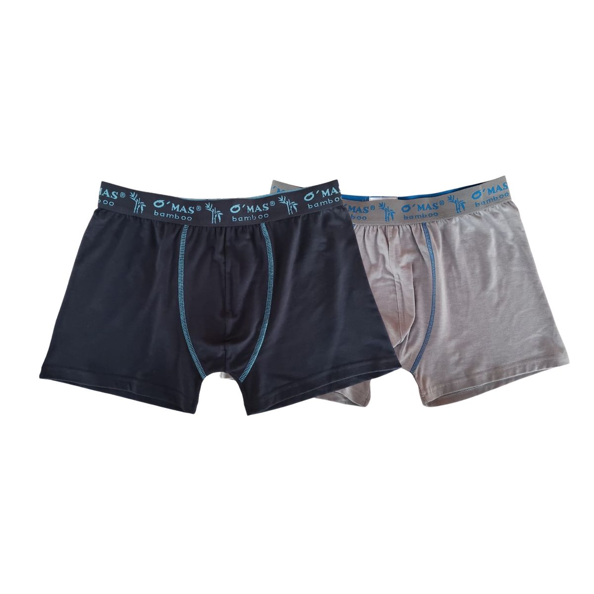 LOOK SHOP - Pack 2 Bóxer Hombre Bamboo. Calzoncillo Liso. Ropa Interior 340.