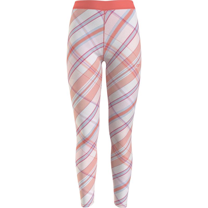 TOMMY HILFIGER - Leggings Sports Check Print Coral Tommy Hilfiger