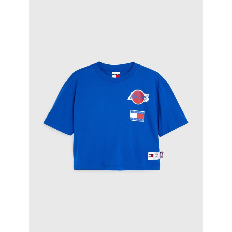 TOMMY HILFIGER - Polera Tjw & Nba Los Angeles Lakers Azul Tommy Jeans.
