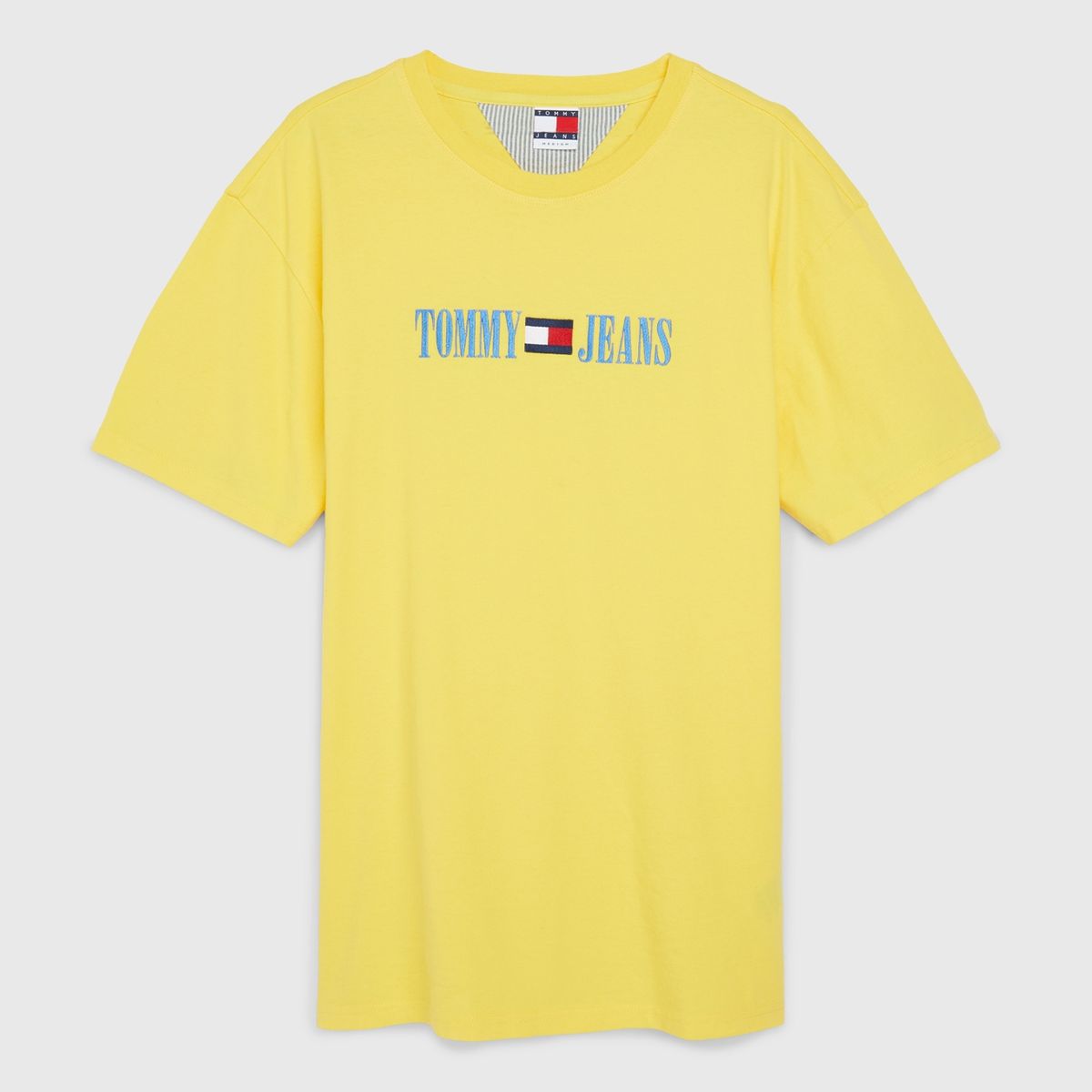 TOMMY HILFIGER - Polera Pop Logo Flag Amarillo Tommy Jeans.