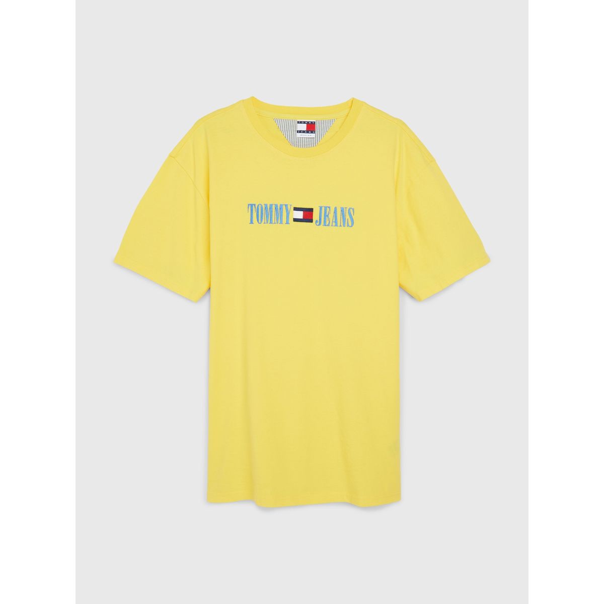 TOMMY HILFIGER - Polera Pop Logo Flag Amarillo Tommy Jeans.