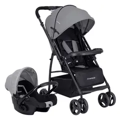 BEBESIT - Coche Travel System Go Lite Gris