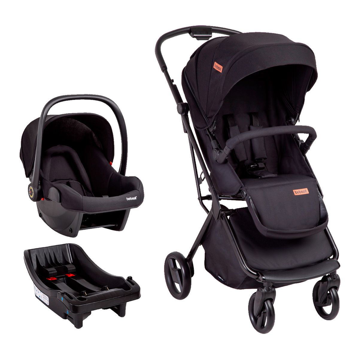 BEBESIT - Coche Travel System Swift 360 Negro Bebesit