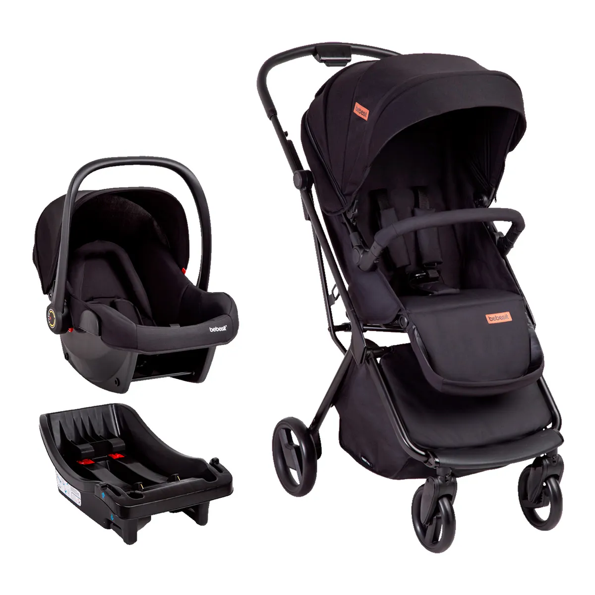 BEBESIT - Coche Travel System Swift 360 Negro Bebesit