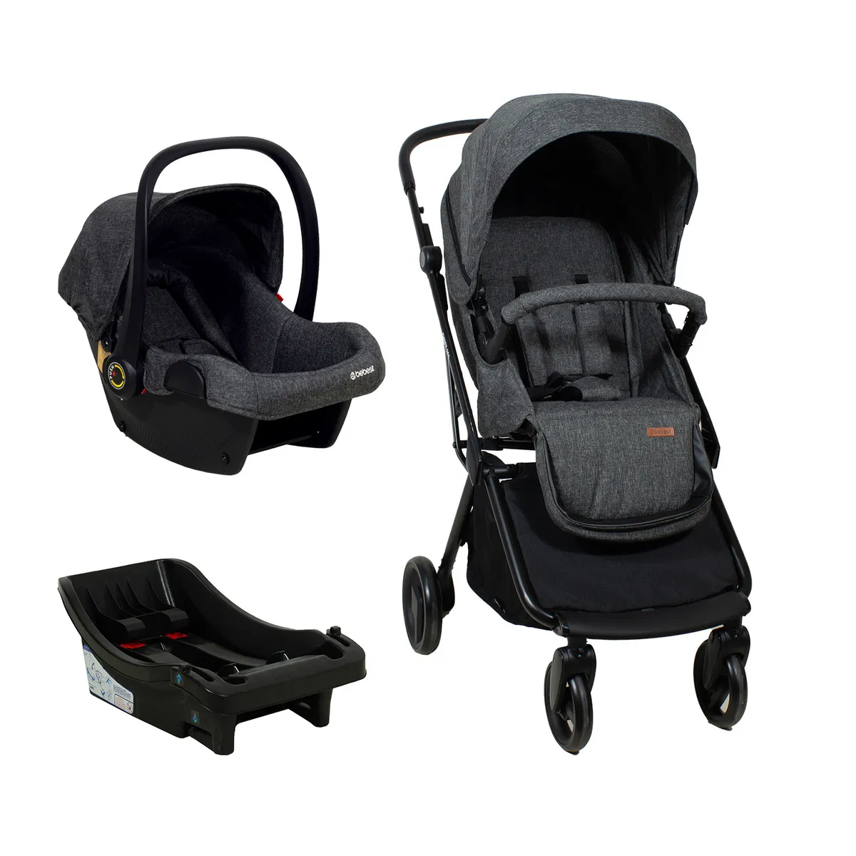 BEBESIT - Coche Travel System Swift 360 Gris Bebesit