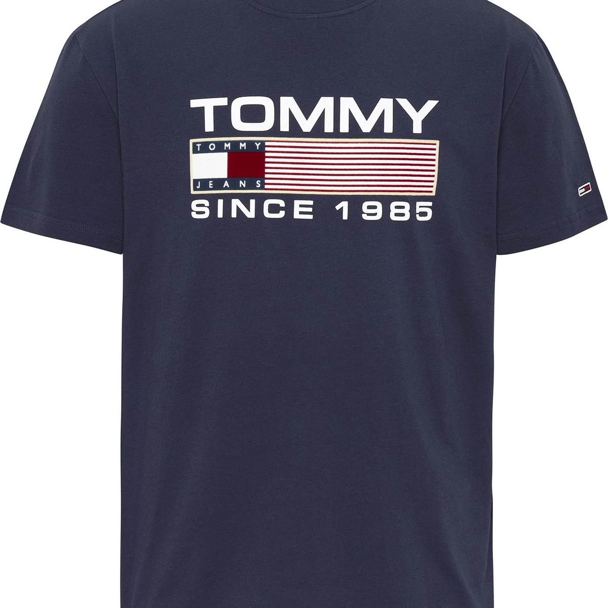 TOMMY HILFIGER - Polera Athletic Twisted Logo Azul Tommy Jeans