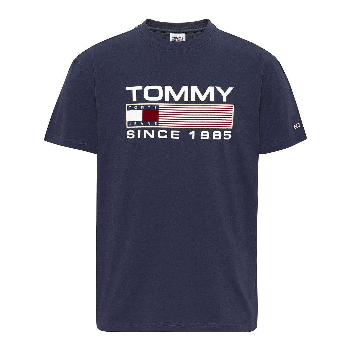 TOMMY HILFIGER - Polera Athletic Twisted Logo Azul Tommy Jeans